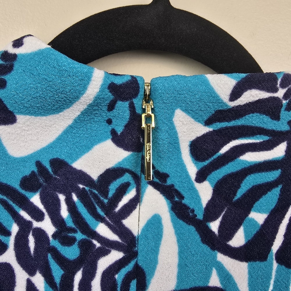 Lilly Pulitzer I'm Game Devine Zebra Shift Dress Size 6 - Picture 9 of 11